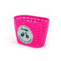 FirstBIKE basket PINK, incl. strap&sticker